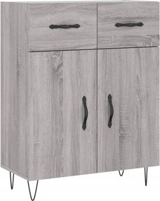 vidaXL Ντουλάπι Γκρι Sonoma 69,5 x 34 x 180 εκ. Επεξεργασμένο Ξύλο
