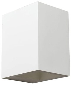 Φωτιστικό Τοίχου Γύψινο G85231W 1XG9 10x12,5x15CM Block White Aca Decor