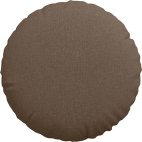 vidaXL Μαξιλάρια καθισμάτων 2 pcs Καφέ Ø60 x 21 εκ ύφασμα