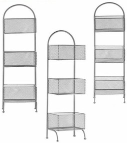 Ράφια Gift Decor Ασημί Μέταλλο 20 x 99 x 32,5 cm (4 Μονάδες)