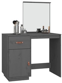 vidaXL Μπουντουάρ Γκρι 95x50x134 εκ. Μασίφ Ξύλο Πεύκου