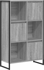 VidaXL Βιβλιοθήκη Γκρι Sonoma 68 x 30 x 108 cm Επεξεργασμένο Ξύλο