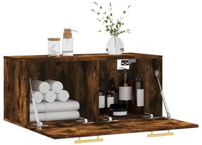 vidaXL Ντουλάπι Τοίχου Καπνιστή Δρυς 80x36,5x35 εκ. Επεξεργασμένο Ξύλο