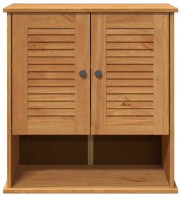 vidaXL Κρεμαστό Ντουλάπι Μπάνιου Μέλι καφέ 67.5 x 34 x 71.5 εκ