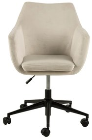 Καρέκλα γραφείου Oakland 322, Beige, 91x58x58cm, 9 kg, Με ρόδες, Με μπράτσα, Μηχανισμός καρέκλας: Economic | Epipla1.gr
