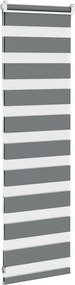 vidaXL Zebra Blind Σκούρο γκρι 40x100 cm Πλάτος υφάσματος 35,9 cm