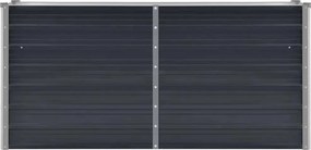 vidaXL Ζαρντινιέρα Υπερυψωμένη Ανθρακί 160x40x77 εκ. Γαλβαν. Χάλυβας