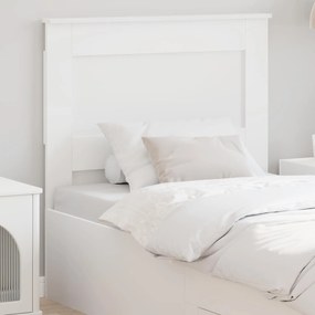 vidaXL Κεφαλάρι με κεφαλάρι Λευκό 75 cm Επεξεργασμένο ξύλο