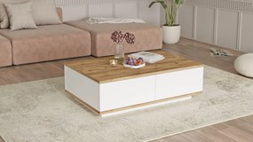 Τραπεζάκι Σαλονιού Atlantic Πεύκο / Λευκό DRITU 90x60x28.6