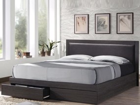 Κρεβάτι Mesa C111, Διπλό, Καφέ, 160x200, Πλαστικοποιημένη μοριοσανίδα, Τάβλες για Κρεβάτι, 171x207x92cm