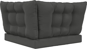 vidaXL Μαξιλάρι Καναπέ Εξωτερικού Χώρου 3 pcs Ανθρακί Πολυεστέρας