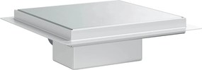 vidaXL 2 σε 1 εκροή ντους Ασημί 20 x 20 cm Ανοξείδωτο Ατσάλι 304
