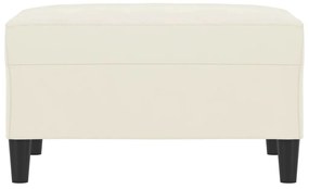 vidaXL Υποπόδιο Κρεμ 70x55x41 εκ. Βελούδινο