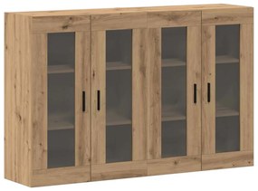 vidaXL Ντουλάπια Τοίχου 2 pcs artisan δρυς 69.5 x 34 x 90 εκ.