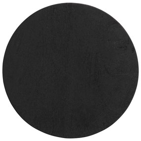 vidaXL Τραπεζάκι Μαύρο Ø30x60 cm από μασίφ ξύλο Mango
