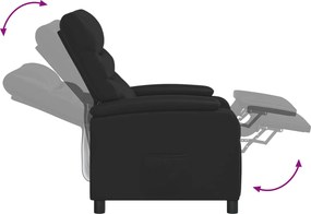 vidaXL Κάθισμα μασάζ Μαύρο Τεχνητό Δέρμα