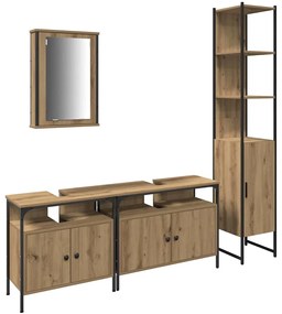 vidaXL Σετ Επίπλων Μπάνιου 4 pcs artisan δρυς 33 x 33 x 185.5 εκ