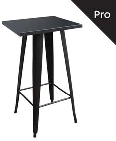 RELIX Τραπέζι Bar-Pro, Μέταλλο Βαφή Μαύρο  60x60x101cm [-Μαύρο-] [-Μέταλλο-] Ε5203,11