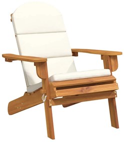 vidaXL Καρέκλα Κήπου Adirondack με Μαξιλάρια από Μασίφ Ξύλο Ακακίας
