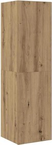 vidaXL Τηλεοπτική Κάβα Τοίχου 4 τμχ. Artisan Oak Επεξεργασμένο Ξύλο
