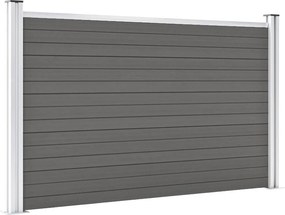 vidaXL Πάνελ Περίφραξης Γκρι 180 x 105 εκ. από WPC