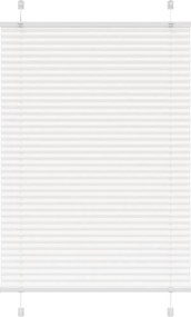 vidaXL Πλισέ περσίδα Λευκό 90x100 cm Πλάτος υφάσματος 89,4 cm