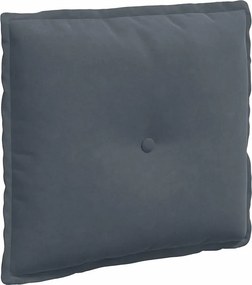 vidaXL Μαξιλάρι Πλάτης Σκούρο Γκρι 50 x 45 x 19 cm