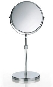 Καθρέπτης Επιτραπέζιος Silvana 20846 Φ16x38-50cm Silver Kela Αλουμίνιο,Πέτρα