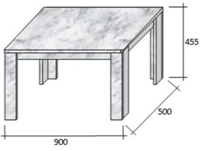 MAGNUM 90 COFFEE TABLE SONOMA 90x50xH45,5cm - 04-0474