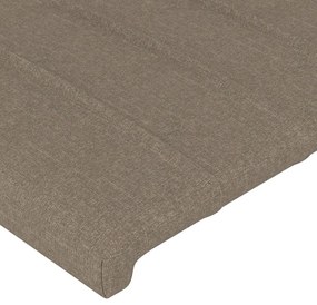 vidaXL Κεφαλάρι Κρεβατιού Μπεζ 160x5x118/128 εκ. Ύφασμα
