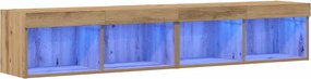 vidaXL Σετ επίπλου τηλεόρασης 2 pcs Artisan Oak Επεξεργασμένο ξύλο