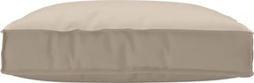 vidaXL Μαξιλάρι Ύφασμα Όξφορντ Taupe 80 x 80 x 12 cm