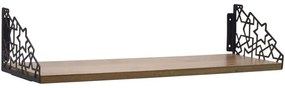 Ράφι Τοίχου 379VLV1804 60x14x20cm Brown-Black