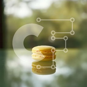 Intra Συλλεκτικό Ξύλινο Παζλ Plywood  4mm - Κίτρινο Macaron σε μια ανακλαστική επιφάνεια Σε Ξύλινο Κουτί - Διαστάσεις: 10x10 cm – 25 κομμάτια
