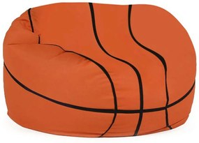 Πουφ Παιδικό Αδιάβροχο Basketball 248FRN1139 70x70x45cm Orange-Black