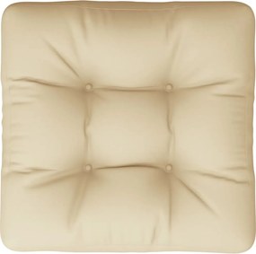 vidaXL Μαξιλάρι Παλέτας Μπεζ 60 x 60 x 12 εκ. Υφασμάτινο