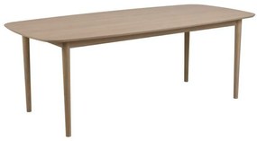 Τραπέζι Oakland 552, Ελαφριά δρυς, 75x100x210cm, 43 kg, Φυσικό ξύλο καπλαμά, Ινοσανίδες μέσης πυκνότητας, Ξύλο, Ξύλο: Δρυς | Epipla1.gr