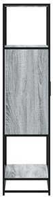 Highboard Grey Sonoma Κατασκευασμένο ξύλο και μέταλλο - Γκρι