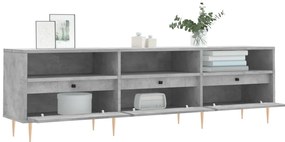 vidaXL Έπιπλο Τηλεόρασης Γκρι Σκυρ. 150x30x44,5 εκ. Επεξ. Ξύλο