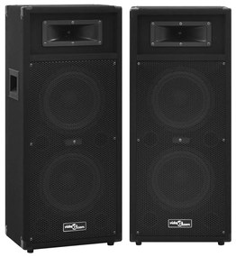 vidaXL Ηχεία Επαγγελματικά Παθητικά Hifi 2 τεμ. Μαύρα 1000 W