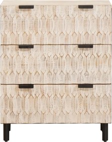 vidaXL Πλαϊνό γραφείο Λευκό Φινίρισμα Καθαρισμού 60 x 33 x 75 cm