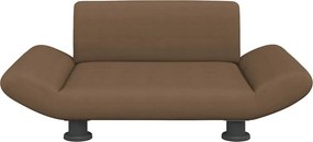 vidaXL Κρεβάτι Σκύλου Καφέ 70x45x28 εκ. Υφασμάτινο