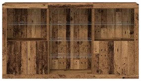 vidaXL Πλαϊνό γραφείο Παλαιό ξύλο 181.5 x 37 x 100 εκ