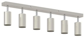 vidaXL Σποτ οροφής Βουρτσισμένο νικέλιο 73 x 5.5 x 16.5 εκ Ατσάλι