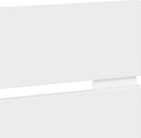 vidaXL Κεφαλάρι Λευκό Επεξεργασμένο Ξύλο