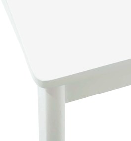 vidaXL Καρέκλα τραπεζαρίας 2 pcs Λευκό και Λευκό Στερεό Ξύλο Ραβέντι