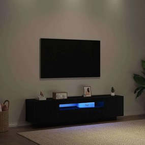 vidaXL Ντουλάπι TV 160 x 35 x 40 εκ. Μαύρο Επεξεργασμένο Ξύλο