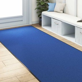 vidaXL Χαλάκι Εξώπορτας Μπλε και Μαύρο 120 x 400 cm 100% Πολυαμίδιο