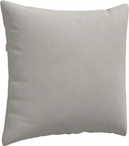 vidaXL Μαξιλάρι Καναπέ 2 pcs Ανοιχτό γκρι 45 x 45 cm ύφασμα