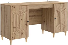 vidaXL Γραφείο Artisan Δρυς 142,5 x 50 x 75 εκ. Επεξεργασμένο Ξύλο